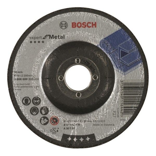 Круг обдирочный BOSCH, 125х22,2x6,0 мм