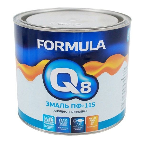 Эмаль ПФ-115 Formula Q8 белая 1,9кг, арт.ЭК000127372