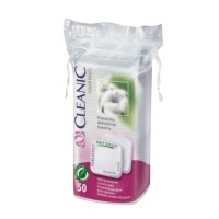 Диски ватные CLEANIC Pure Effect 50шт хлопок квадратные