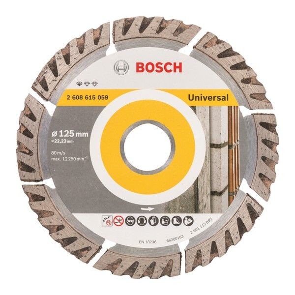 Диск алмазный BOSCH Stf Universal 125х22,23х2 мм, турбосегментный