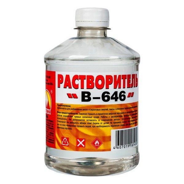 Растворитель 646 ВЕРШИНА 0,5л, арт.В-646 0,5