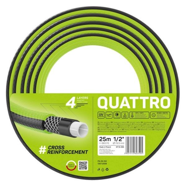 Шланг CELLFAST Quattro 1/2" 25м 20Бар