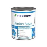 Эмаль FINNCOLOR Garden Aqua А акриловая полумат 0,9л белая, арт.700006478