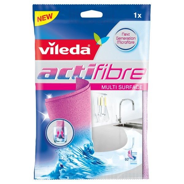 Салфетка VILEDA Actifibre 29х29 микрофибра, пва