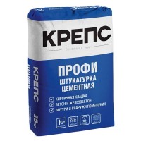 Штукатурка цементная КРЕПС Профи 25кг