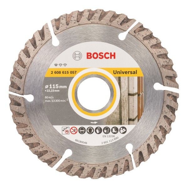 Диск алмазный BOSCH Stf Universal 115х22,23х2 мм, турбосегментный