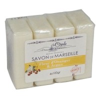 Мыло LA CIGALE Savon de Marseille Fleur d'Oranger & Argan 4шт 100г