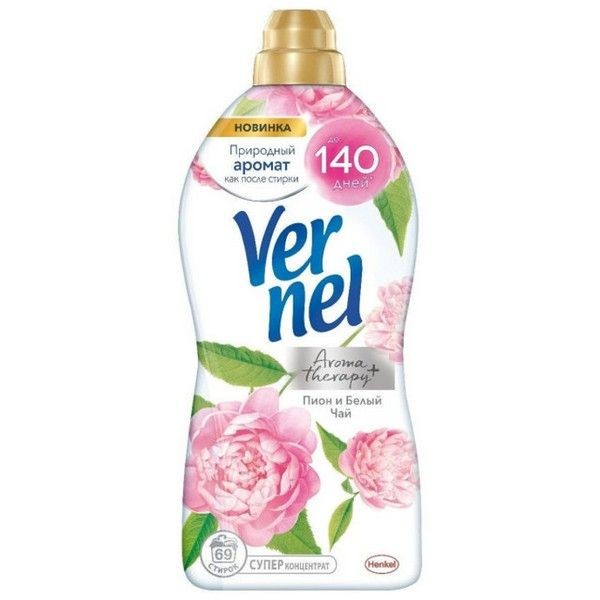 Кондиционер для белья VERNEL Aroma Therapy Пион и Белый Чай 1,74л