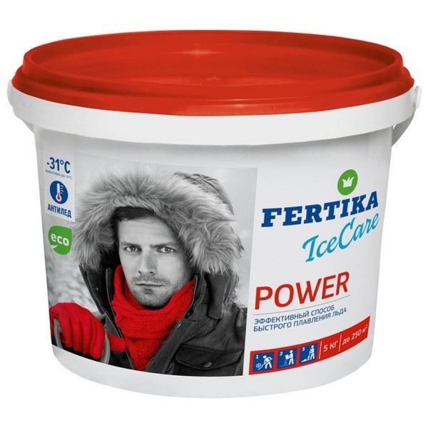 Реагент противогололедный Fertika IceCare Power 5кг