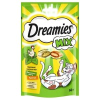 Лакомство для кошек DREAMIES Mix 60г курица и мята