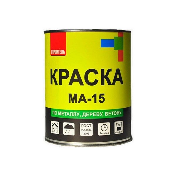 Краска масляная МА-15 СТРОИТЕЛЬ голубая 1кг, арт.МА151Г