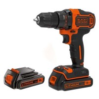 Дрель-шуруповерт BLACK&DECKER BDCDD186KB-QW 18В Li-Ion 1,5Ач 2 аккумулятора