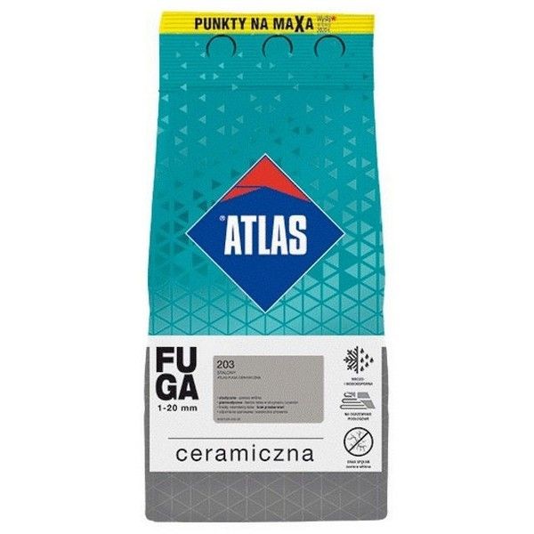 Затирка для швов ATLAS Fuga Ceramiczna 1-20мм 2кг пепельная, арт.FC-F-0202-02