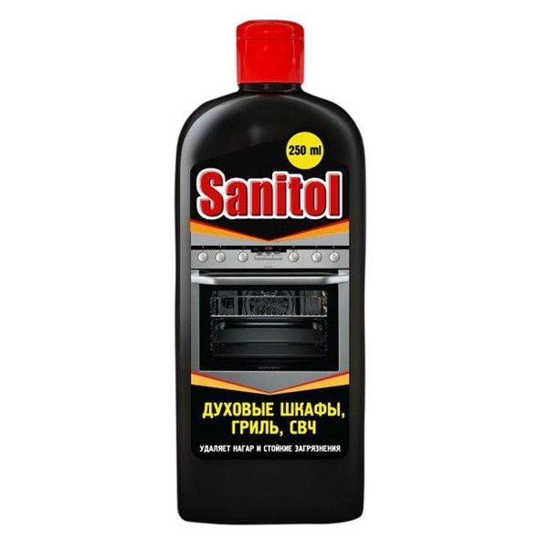 Средство чистящее SANITOL для духовых шкафов, свч, грилей гель 0,25л