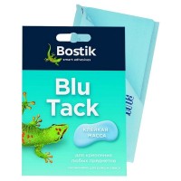 Клейкая масса BOSTIK Blu tack 45гр. для любых предметов, арт.30813266