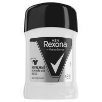 Дезодорант REXONA Men Невидимый на черной и белой одежде твердый 50мл мужской