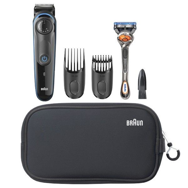 Триммер BRAUN BT3940TS Blue+бритва Gillette аккум. 2нас.