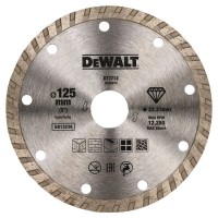 Диск алмазный DEWALT 125х22,2x2,2 мм, турбированный