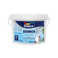 Краска фасадная в/д DULUX Domus Aqua BW для дерева 2,5л белая, арт.5134992