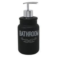 Дозатор для жидкого мыла VITARTA Bathroom black керамика пластик черный