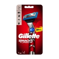 Станок д/бритья GILLETTE Mach3 Turbo red + 1 кассета