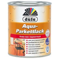 Лак в/д паркетный DUFA Aqua Parkettlack 0,75л полуматовый, арт.МП000000918