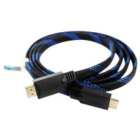 Кабель HDMI - HDMI v2.0b HDR 1.8 м сине-черн.