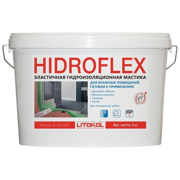 Мембрана гидроизоляционная LITOKOL Hidroflex 5кг, арт.HDFX/5