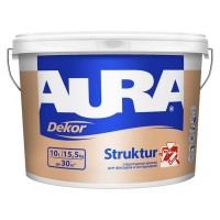 Краска в/д AURA DecorStructur структурная 10л, арт.4607003919429