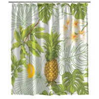 Занавеска для ванной VITARTA Tropics 180x200см полиэстер мультиколор