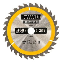 Диск пильный DEWALT по дереву 160х20мм 30 зубьев