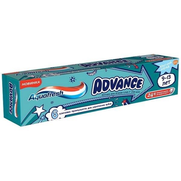 Паста зубная AQUAFRESH Kids Advance 9-13 лет 75мл