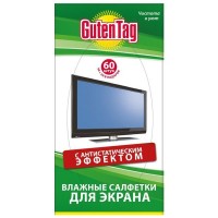 Салфетки влажные GUTEN TAG для экранов мониторов 60шт