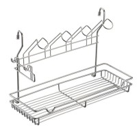 Полка комбинированная LEMAX, 395х190х270 мм, хром