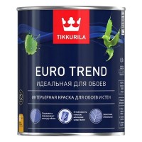 Краска акриловая TIKKURILA Euro Trend база A интерьерная 0,9л белая, арт.700009616