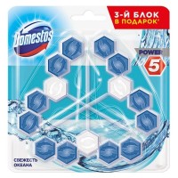 Подвеска для унитаза DOMESTOS Power 5 Свежесть океана 3х55г