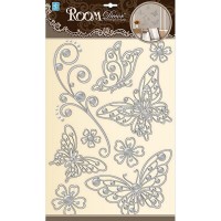 Наклейка ROOMDECOR Бабочки ажурные 30х42см, арт.POA 5802