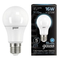 Лампа GAUSS 16Вт E27 LED 1520Лм 4100K A60 груша