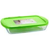 Форма PYREX Cook&Store 40х27х7см прямоугольная с крышкой жаропрочное стекло