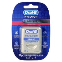 Нить зубная ORAL-B Pro-Expert Clinic Line Прохладная мята ленточная вощеная 25м