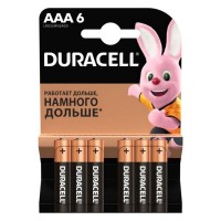 Батарейка DURACELL LR03-6BL BASIC блистер 6 шт