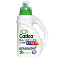 Гель для стирки COTICO Color&Black для цветных тканей концентрат 1л