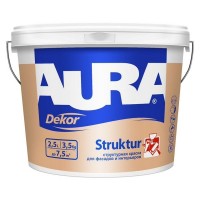 Краска в/д AURA DecorStructur структурная 2,5л, арт.4607003919412