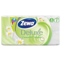 Бумага туалетная ZEWA Deluxe Ромашка 8 шт./уп. 3-сл, 145 листов