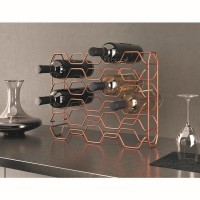 Держатель для бутылок METALTEX Hexagon Copper 15 секций нерж.сталь, полимерное покрытие медь