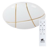 Светильник светодиодный ARTE LAMP Biscotti 1x72Вт LED 2700/7000К акрил белый золото