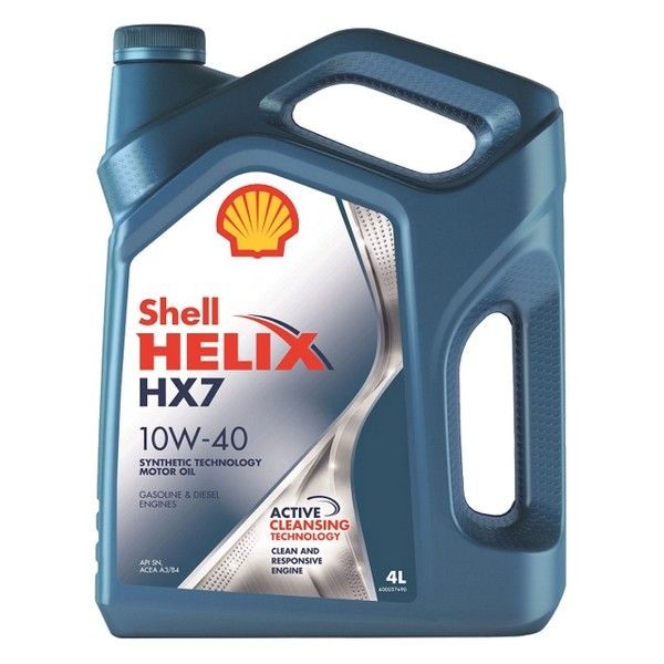 Масло моторное SHELL Helix HX7 10W40, 4 л