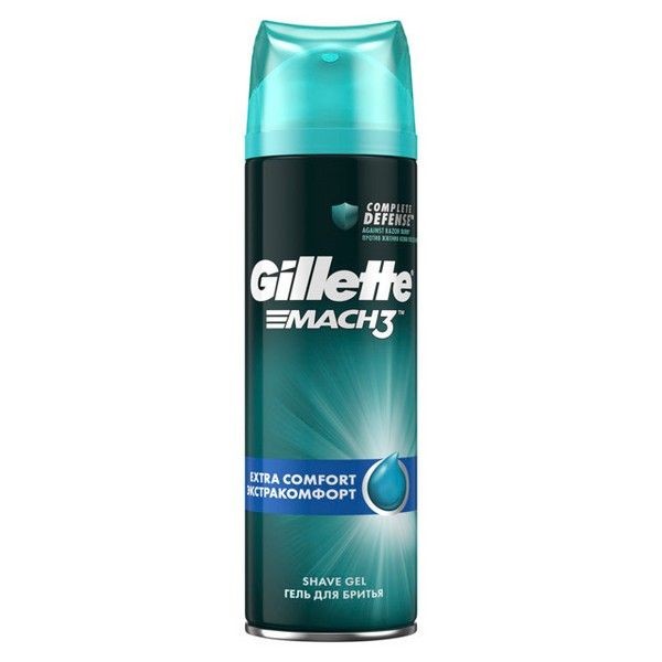 Гель для бритья GILLETTE Mach3 Экстракомфорт 200мл