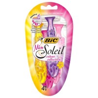 Станок для бритья BIC Miss Soleil Color Collection 4шт одноразовый женский