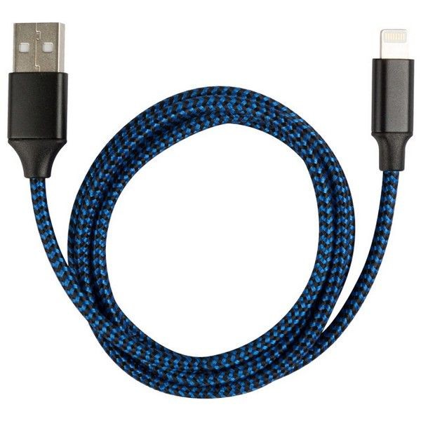 Кабель USB 2.0-lightning ENERGY ET-03 1,0м синий